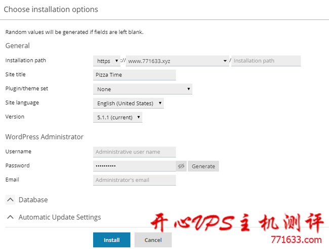 krypt 免费 wordpress 空间数据测试及 plesk 面板使用教程