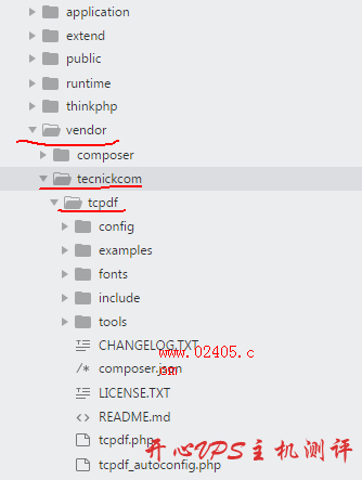 ThinkPHP5 使用 TCPDF 生成 PDF 文件