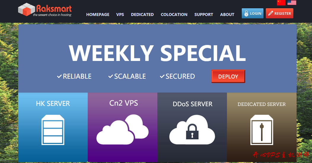 RAKsmart:VPS 限量五折 100M/1G/10G 带宽服务器特价 圣何塞四种线路可选 含 CN2 2019092315493442