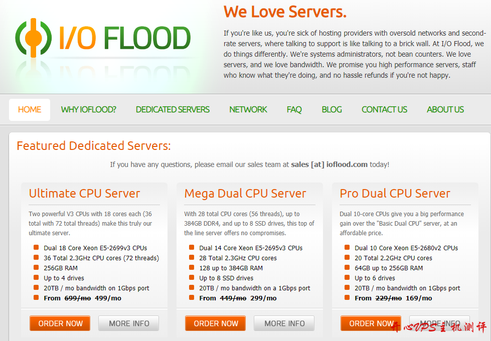 IOFLOOD:/月-E3 1230v2/16GB/2x512G SSD/100TB/5IP/凤凰城 ioflood