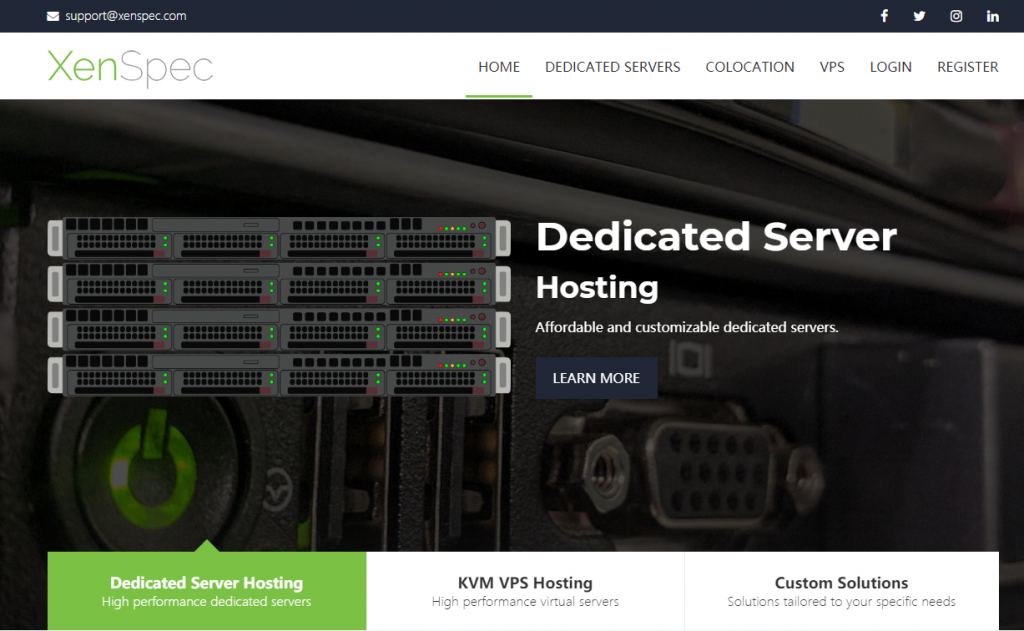 XenSpec：新上洛杉矶机房/首月 6 折 1.77 美元起/KVM/无限流量