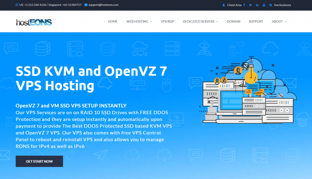 hosteons:免费提供 Windows 授权,8 折优惠,/年起,洛杉矶/纽约,不限流量 KVM 虚拟 VPS hosteons