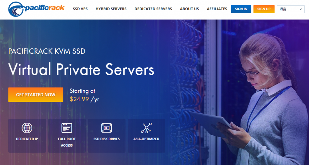 PacificRack：$6.52/年 KVM-512MB/10GB/500GB/洛杉矶