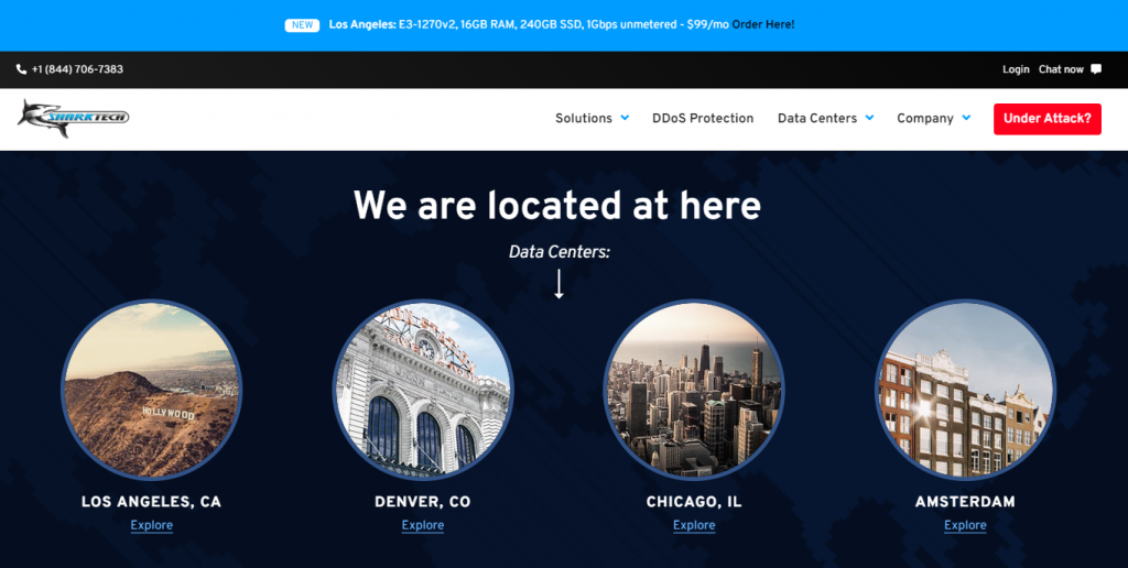 #劳动节#sharktech：4 机房 VPS 一律 5.5 折，60Gbps 高防，$54/年，KVM/2G 内存/30gSSD/4T 流量，洛杉矶等 4 机房