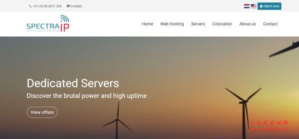 SpectraIP：€2.5/月/Ryzen 9/1GB 内存/30GB NVMe 空间/1TB 流量/10Gbsp 端口/KVM/荷兰