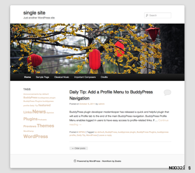 nomnom NomNom Twenty Eleven Child Theme for WordPress