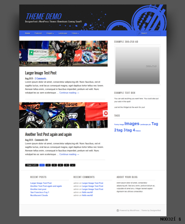 blue-splatter-index Blue Splatter Twenty Eleven Child Theme for WordPress