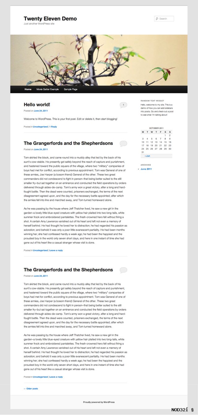 2011withsidebar 2011 with sidebar Twenty Eleven Child Theme for WordPress