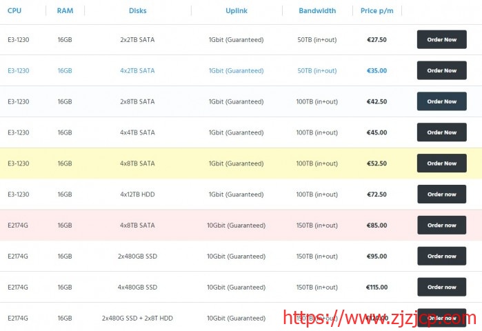 walkerservers：€27.5/月/E3-1230/16GB 内存/4TB 硬盘/50TB 流量/1Gbps 带宽/荷兰 Leaseweb