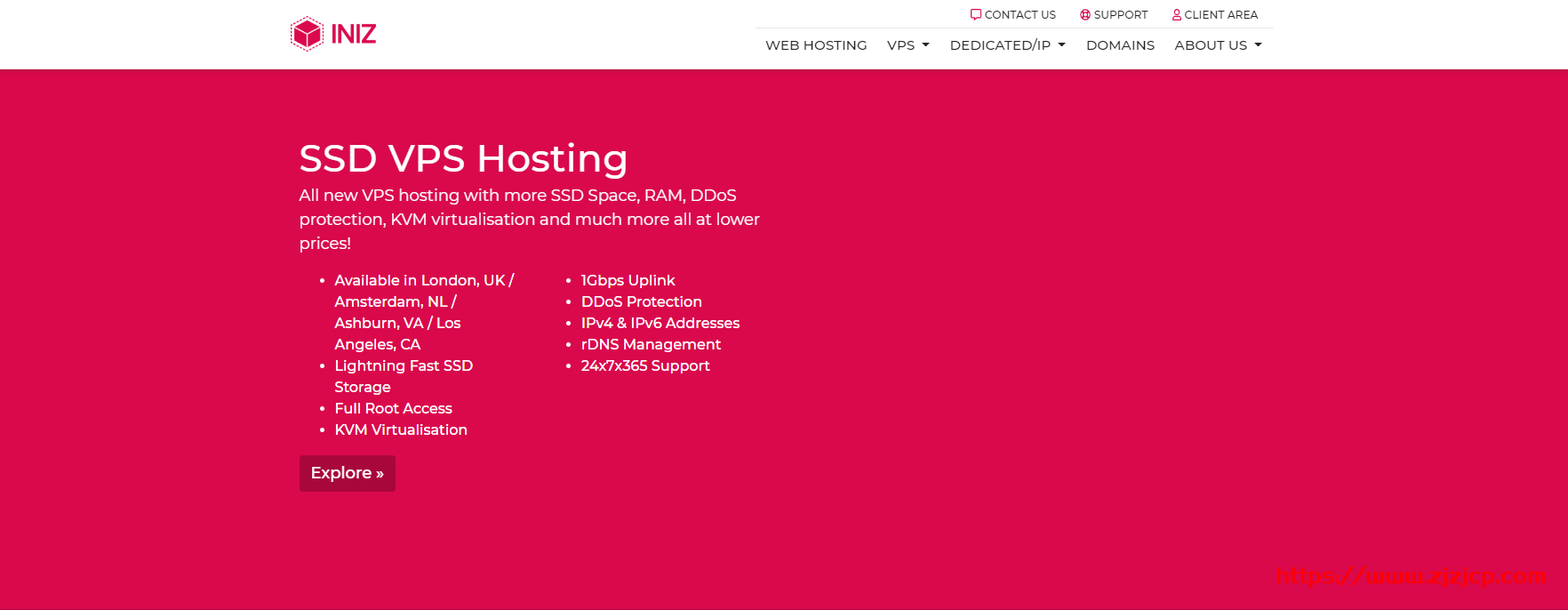 INIZ：$3.88/月/512MB 内存/256GB 空间/1TB 流量/500Mbps 端口/OpenVZ 7/荷兰
