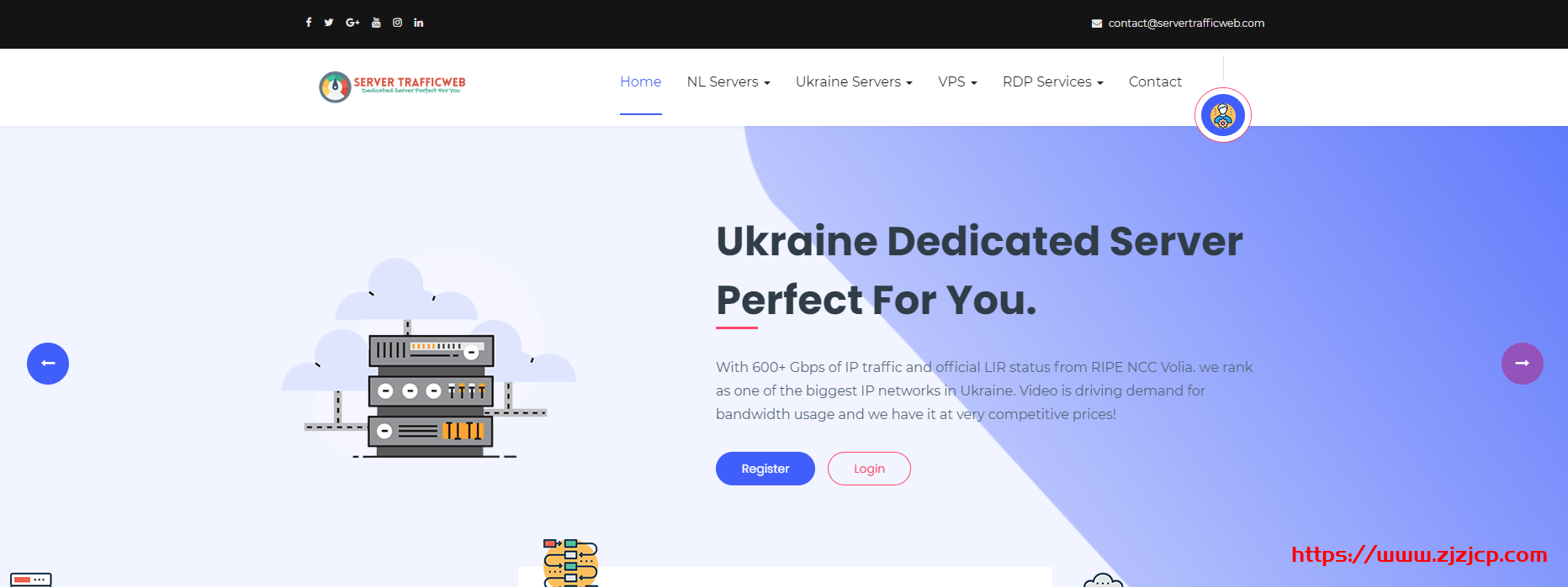 Servertrafficweb：€12/月/1GB 内存/20GB SSD 空间/不限流量/100Mbps 端口/不限版权/DDOS/KVM/乌克兰