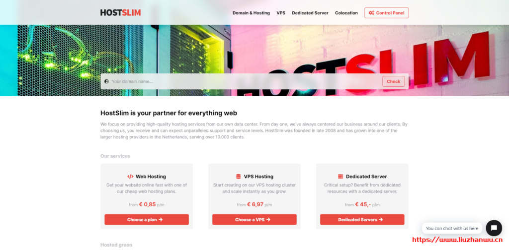 【黑五】VPSSLIM：$1.1/月/1GB 内存/50GB SSD 空间/1TB 流量/1Gbps 端口/KVM/荷兰