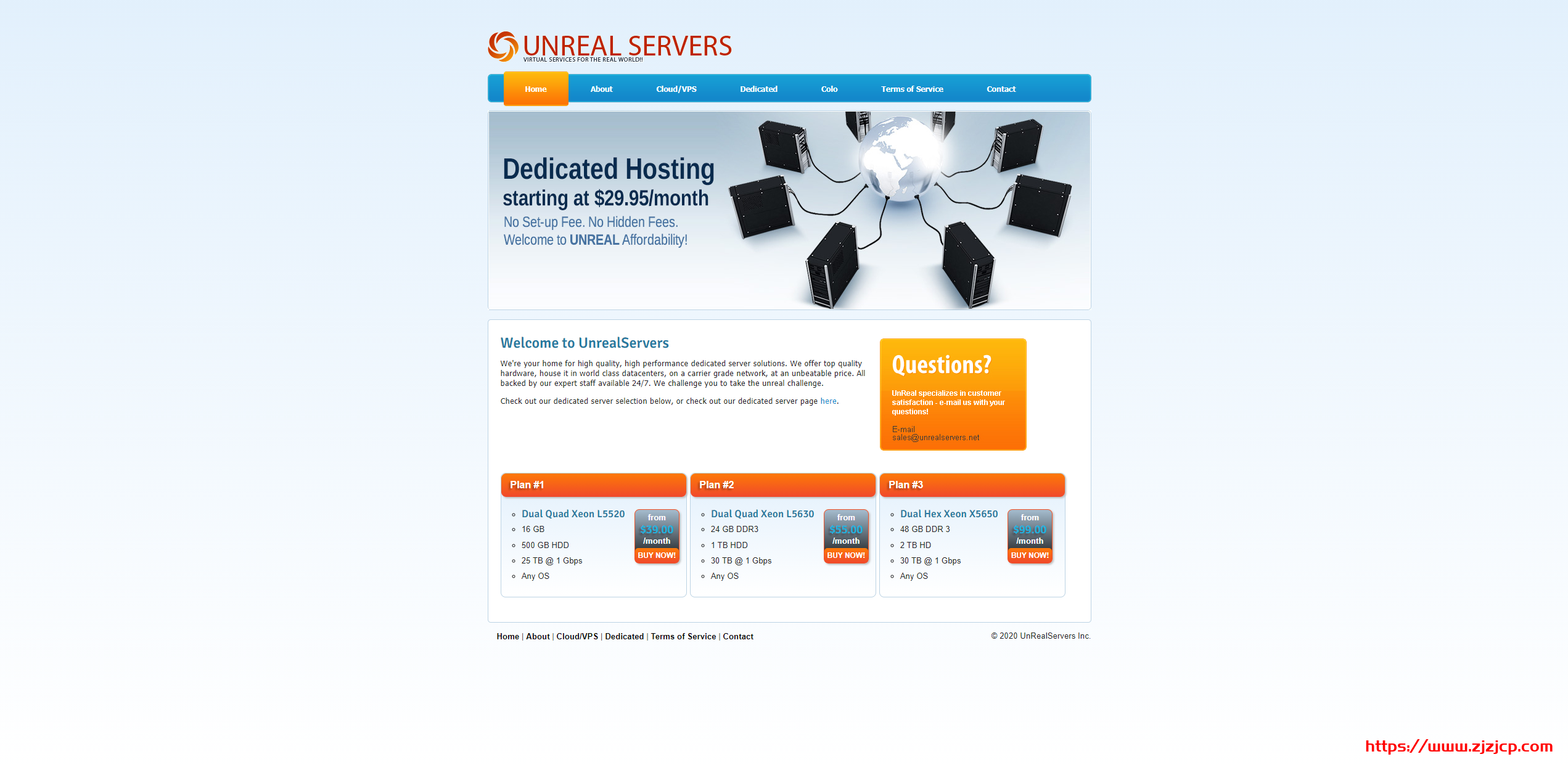 UnRealServers：/月/2*X5650/96G 内存/500GB SSD 硬盘/33TB 流量/1Gbps 端口/堪萨斯