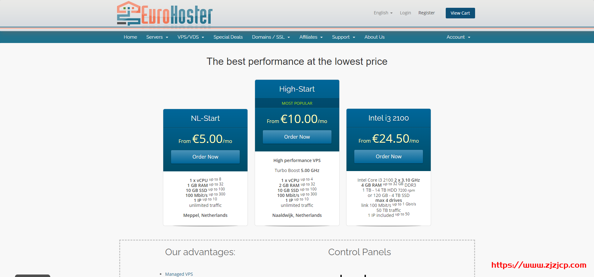 EuroHoster：E-2146G/32G/2*480G SSD/50T 流量/1Gbps/8IP/西班牙马德里/月付$148