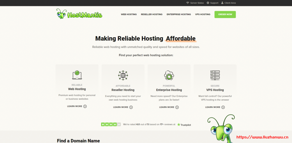 HostMantis：$7.46/月/1GB 内存/50GB NVMe 空间/2TB 流量/1Gbps 端口/新加坡/美东