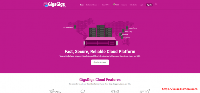 GigsGigsCloud：美国高防云服务器 5 折，最低首月$8 美元、续费$16 美元/月(中国方向 50G 国际方向 1600G 防御,三网去程直连回程电信移动 CN2 联通 9929)
