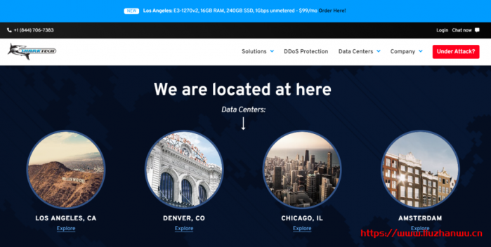 Sharktech：1Gbps 无限流量高防服务器月付 49 美元起，丹佛&洛杉矶等机房