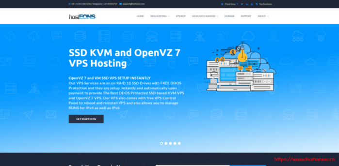 hostEONS：洛杉矶 AMD Ryzen VPS 补货/年起(1Gbps 带宽/送 BLESTA,DirectAdmin,Windows 授权)