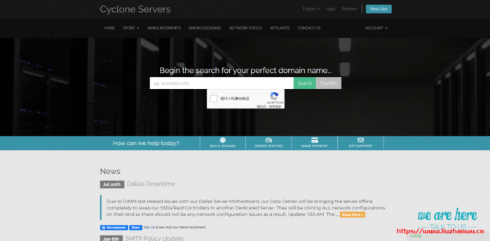 CycloneServers：[email protected]/512MB 内存/15GB SSD 空间/500GB 流量/KVM/杰克逊维尔