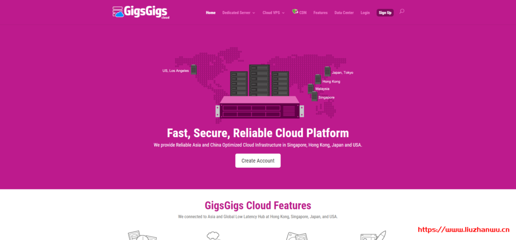 gigsgigscloud：$12/月，美国 VPS，电信和移动走 cn2 gia+联通走 as9929，1Gbps 带宽，免费快照