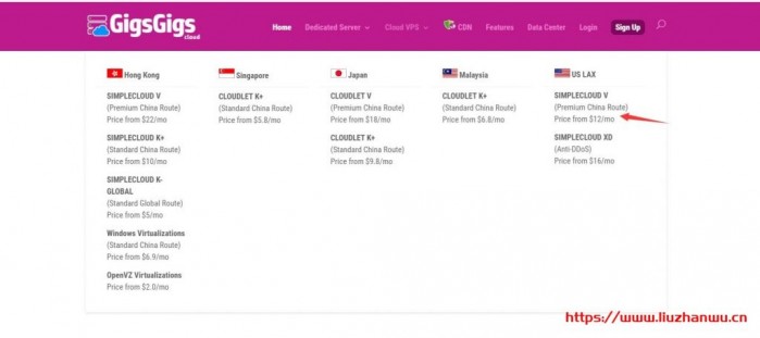 GigsGigsCloud 六月活动：洛杉矶 VPS 新用户免费试用 14 天（G 口带宽 CN2 GIA 优化 1 核 500MB 内存 20GB SSD 硬盘 1TB 月流量）