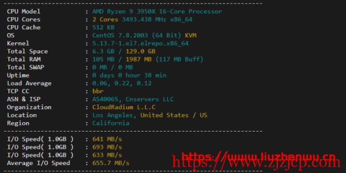 圣信云：美西 Cera 大带宽，简单测评