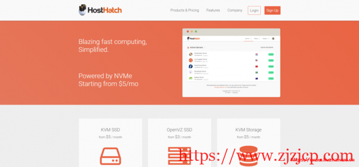 HostHatch：$20/年/1GB 内存/10GB SSD 空间/500GB 流量/1Gbps 端口/KVM/新加坡