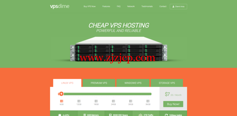 VPSDime：$7/月/4 核/6GB 内存/30GB SSD 空间/2TB 流量/10Gbps 端口/KVM/洛杉矶/西雅图/达拉斯/荷兰/英国等