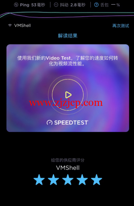 VMShell 公司 ASN：147002 正式 SpeedTest 生效香港 CMI 线路 VPS,即将增加 G 口美国 163 线路，年付比月付贵一倍！