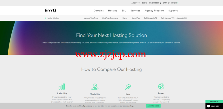 MediaTemple：托管 vps，1 核/2G 内存/40g 硬盘，$130/月起，非托管 vps，$10/月起
