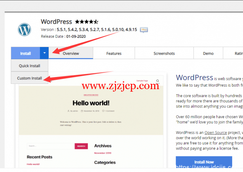 custom-install-wordpress custom-install-wordpress