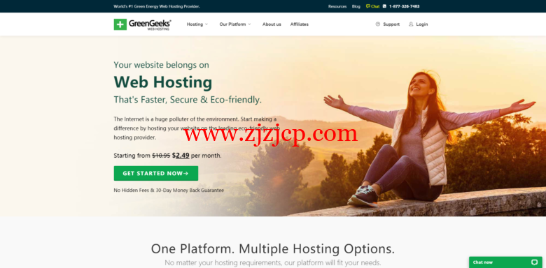 #黑五#GreenGeeks：美国/加拿大/荷兰虚拟主机 25 折优惠，购买送 1 年免费域名