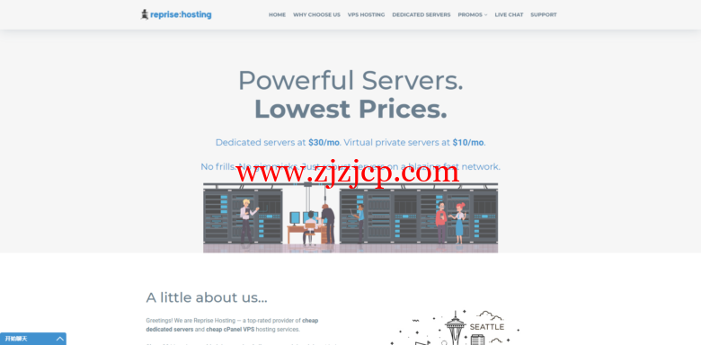 RepriseHosting：美国便宜服务器服务器，L5640/16G 内存/1TB 硬盘/20TB/1Gbps，$25.97/月