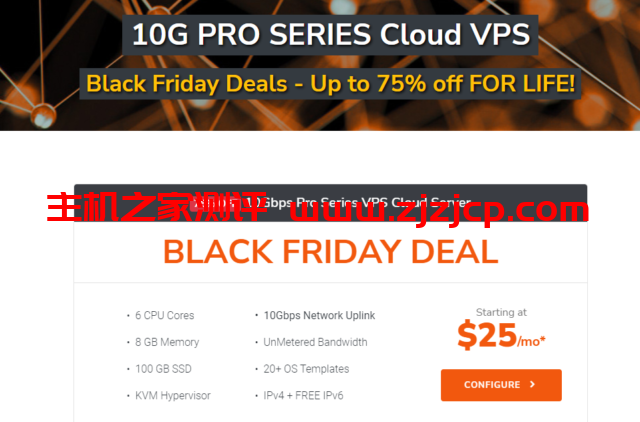 TurnkeyInternet：黑色星期五特价，美国大带宽 VPS，免费 Windows，高达 10Gbps 端口不限流量，6 核 8G100GB 存储，/月
