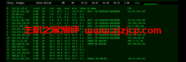 华纳云：cn2+bgp 线路，香港云服务器测评