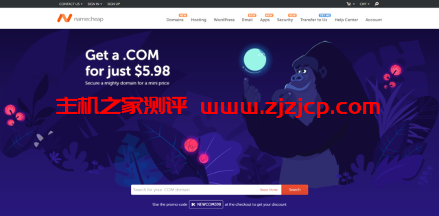 Namecheap：新用户限时优惠，注册 COM 域名仅需 5.98 美元