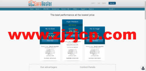 eurohoster：vps 服务器 30%优惠，独立服务器 15%优惠，荷兰机房/保加利亚机房，€3.5/月起