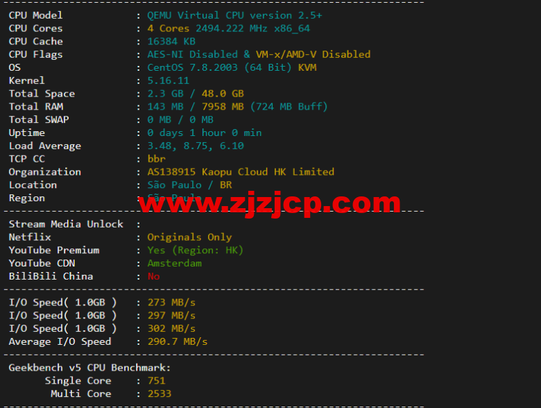 lightnode：新上巴西圣保罗 VPS，1 核/2G 内存/50G 硬盘/1000GB 流量，月付.71，解锁流媒体/小时计费，简单测评