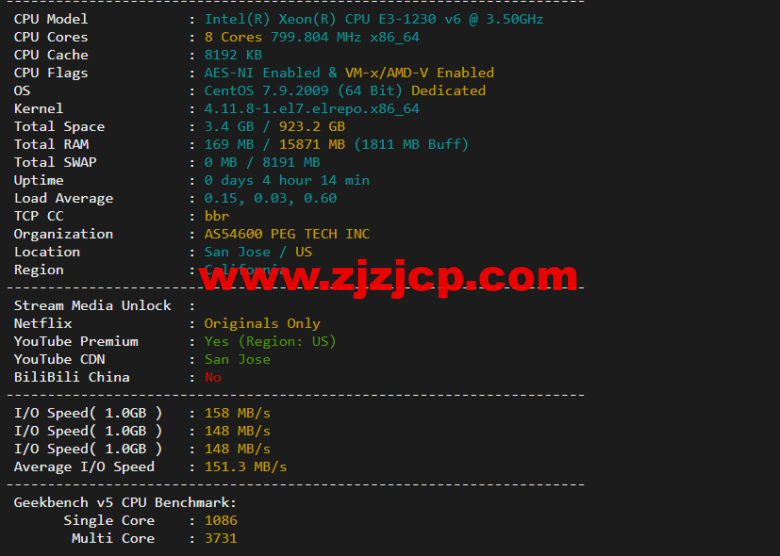 raksmart:美国圣何塞(硅谷)机房独立服务器,国际 BGP 100M 线路,机器性能/流媒体/线路等测评数据分享 raksmart:美国圣何塞(硅谷)机房独立服务器,国际 BGP 100M 线路,机器性能/流媒体/线路等测评数据分享