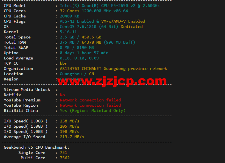 无忧云:东莞物理机 300G 高防,双 E5-2650/16G 内存/240G SSD 硬盘/30M 电信线路,550/月起,附简单测评 无忧云:东莞物理机 300G 高防,双 E5-2650/16G 内存/240G SSD 硬盘/30M 电信线路,550/月起,附简单测评