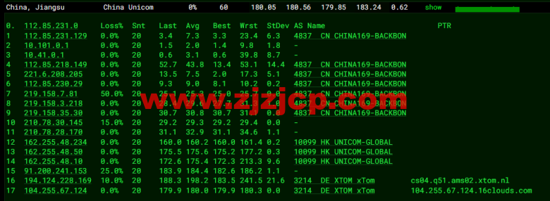 搬瓦工：荷兰阿姆斯特丹 EUNL_9 机房联通高端路线 AS9929/AS10099，简单测评