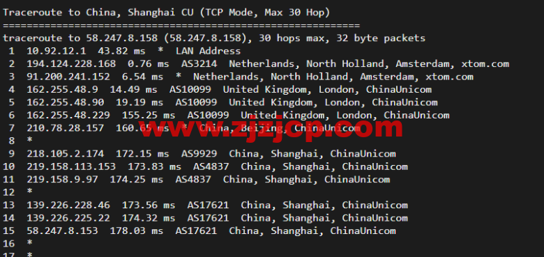 搬瓦工：荷兰阿姆斯特丹 EUNL_9 机房联通高端路线 AS9929/AS10099，简单测评