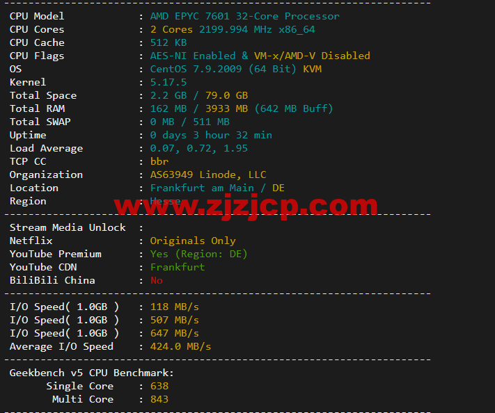 Linode：德国法兰克福机房简单测评，附最新优惠码 - 新用户注册赠送 0 美金免费账户余额