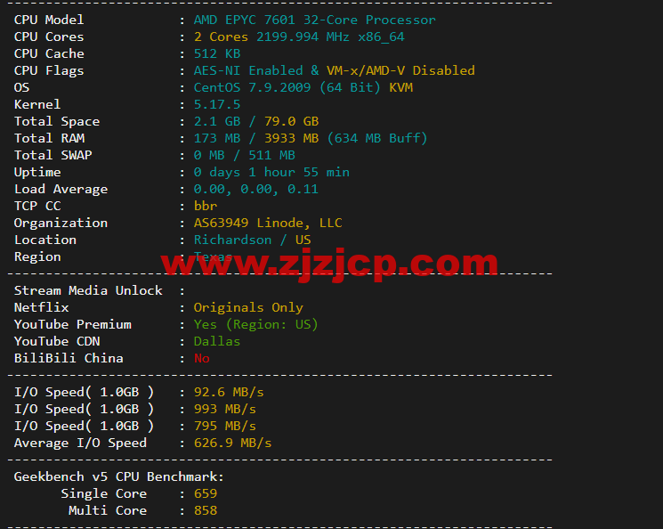 Linode：美国达拉斯机房简单测评，附最新优惠码 - 新用户注册赠送 0 美金免费账户余额