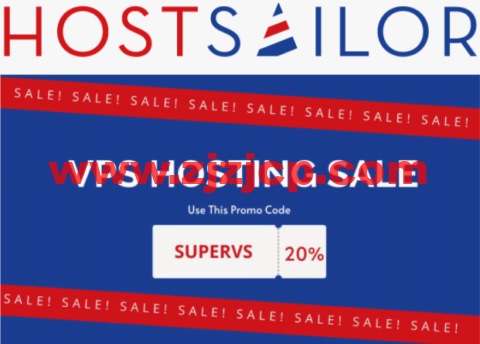 hostsailor：荷兰和罗马尼亚 VPS 8 折优惠，1 核/256M 内存/15GB HDD 硬盘/256GB 流量/1Gbps 带宽，低至$1.99/月