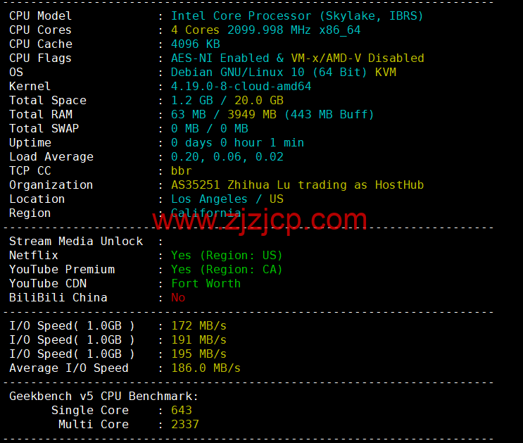 萝卜数据:美国 cera 200G 防御云服务器,回程 9929 线路,月付.9 起,附简单测评 萝卜数据:美国 cera 200G 防御云服务器,回程 9929 线路,月付.9 起,附简单测评