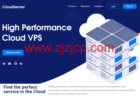 CloudServer：美国 vps，纽约机房，1 核/4GB 内存/30GB NVMe 硬盘/5TB 流量/1Gbps 带宽，$21/半年