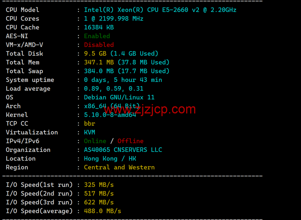 VollCloud LLC：香港 CMI 直连线路 vps，简单测评