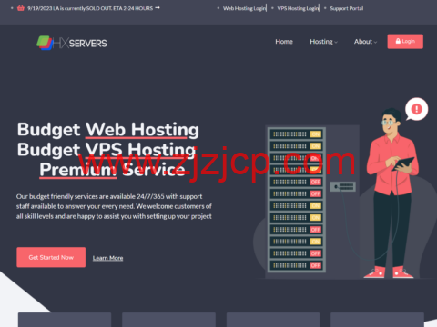 HXServers：美国 vps，2 核/1GB 内存/60G NVMe/2Gbps 不限流量，$3/月，可选洛杉矶/凤凰城机房