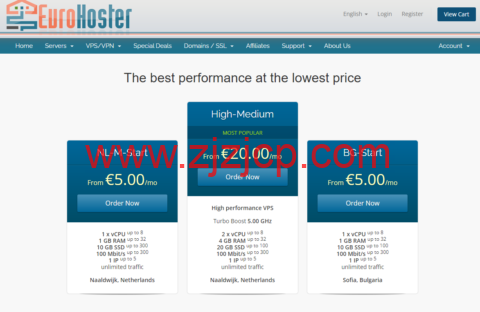 EuroHoster：法国/荷兰独服，7 折优惠，E3-1230v6/16G 内存/100TB 流量/1Gbps 带宽，低至€38/月